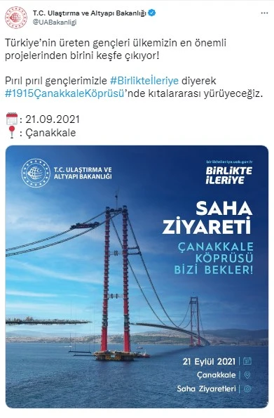 Çanakkale Köprüsü'nde tarihi an: Bakan Karaismailoğlu yürüyerek geçecek